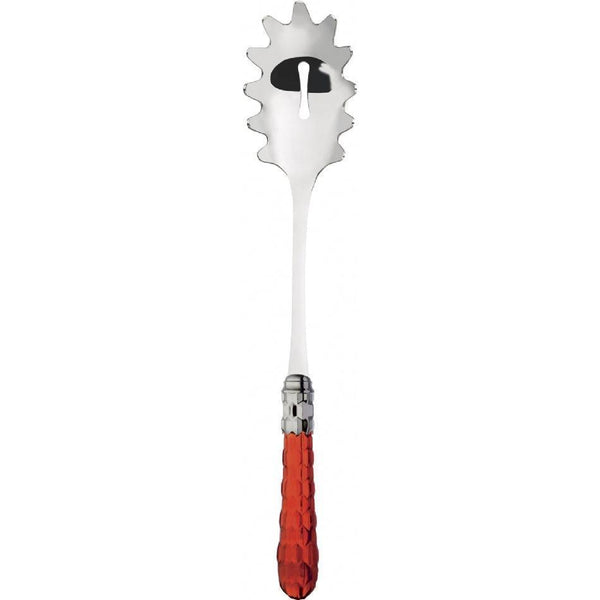 Cristallo Brilliant Pasta / Spaghetti Server - Red Clear