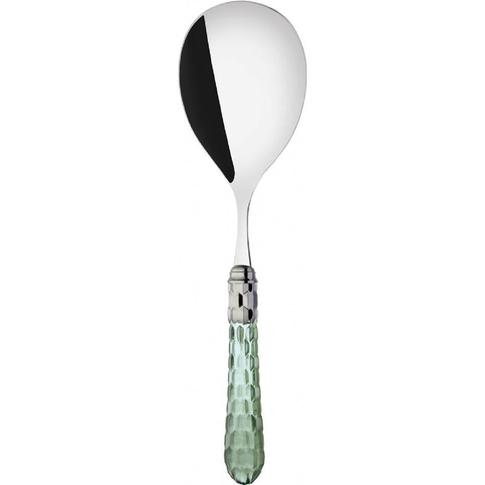 Cristallo Brilliant Rice Casserole Serving Spoon - Green Clear