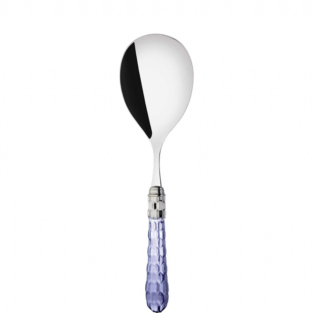 Cristallo Brilliant Rice Casserole Serving Spoon in gift box - Blue Clear