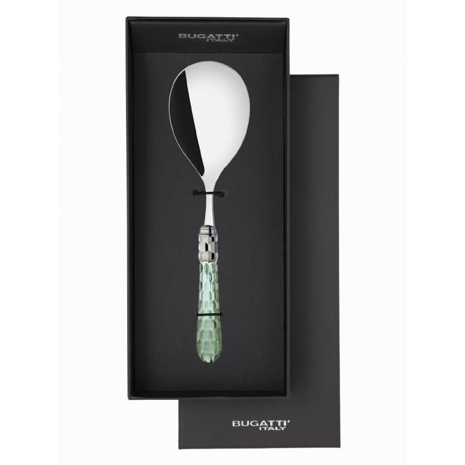 Cristallo Brilliant Rice Casserole Serving Spoon in gift box - Green Clear-Casa Bugatti USA