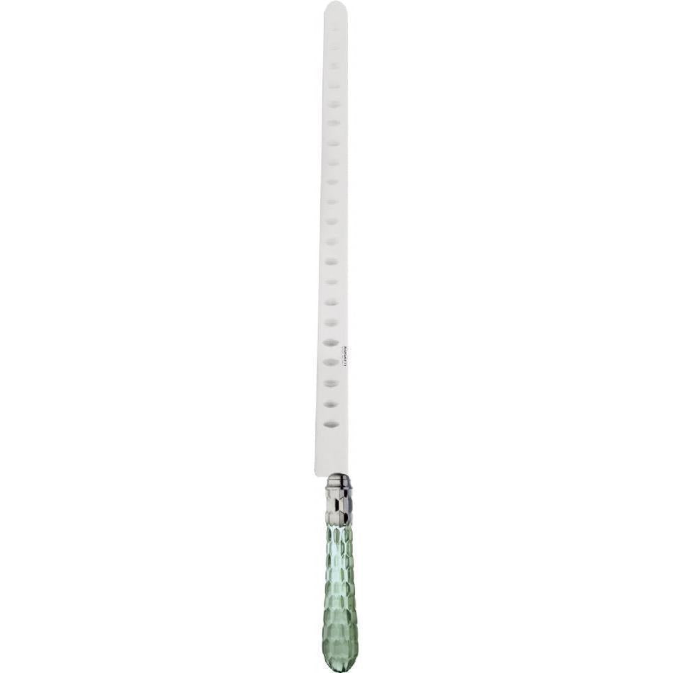 Cristallo Brilliant Salmon Knife 40 cm (15.75 inch) - Green Clear