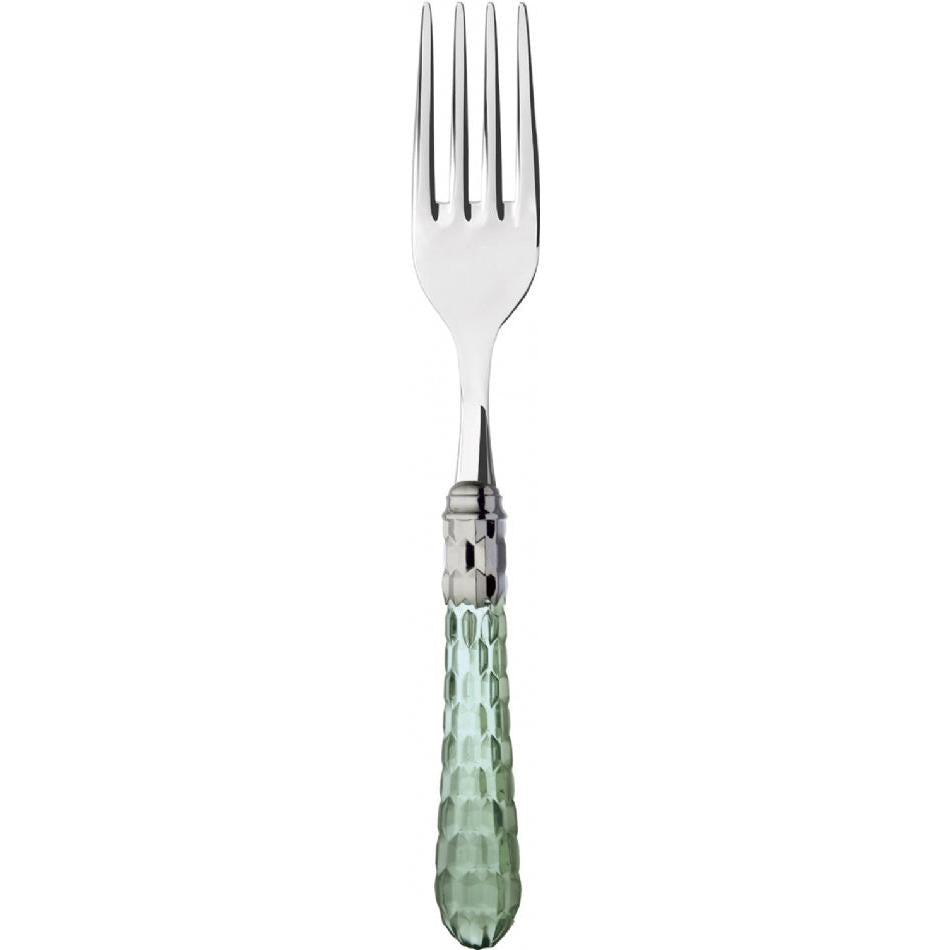 Cristallo Brilliant Serving Fork - Green Clear