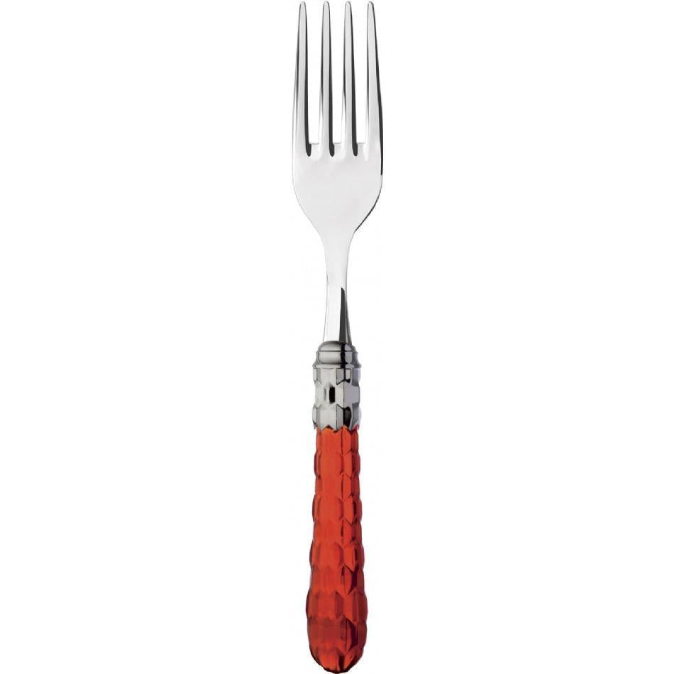Cristallo Brilliant Serving Fork - Red Clear