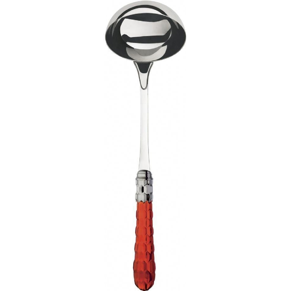 Cristallo Brilliant Soup Ladle - Red Clear