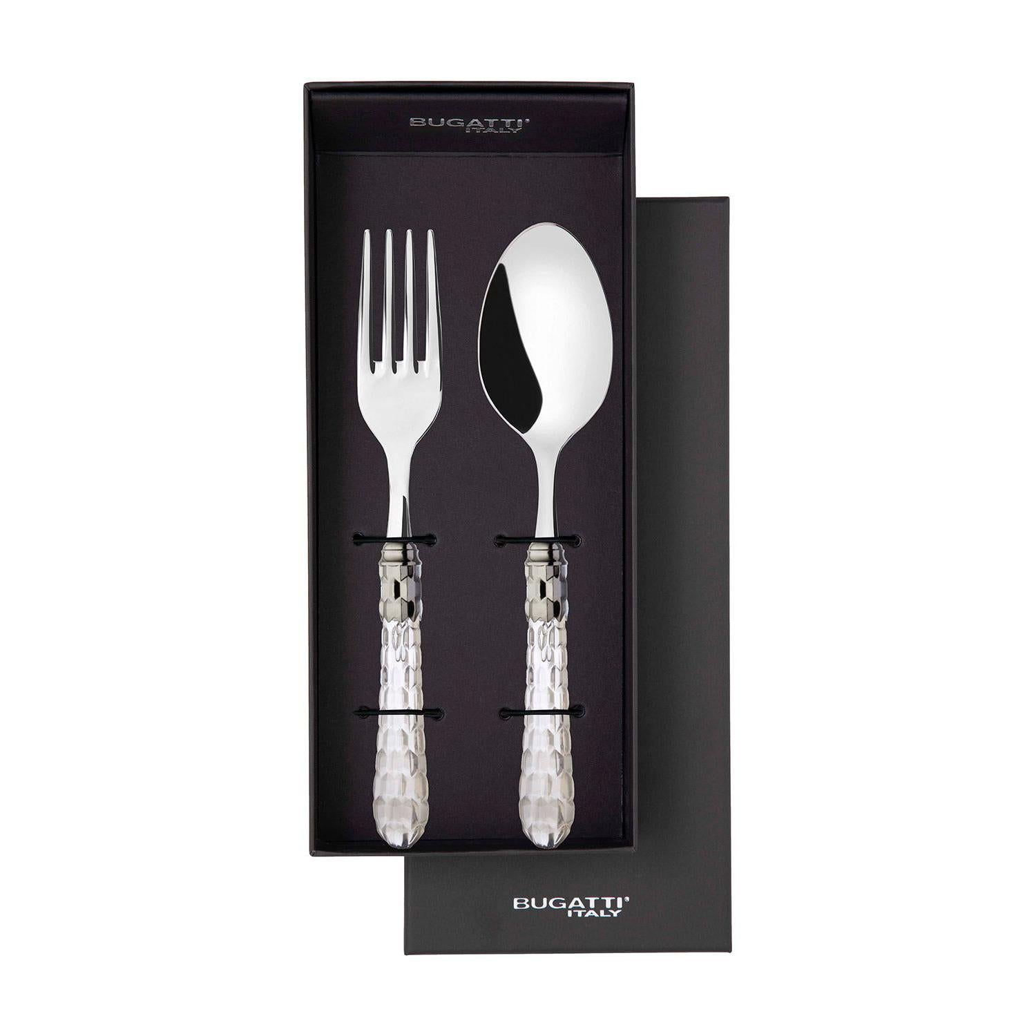 Cristallo Brilliant 2 Piece Serving Set, Crystal Clear — Casa Bugatti