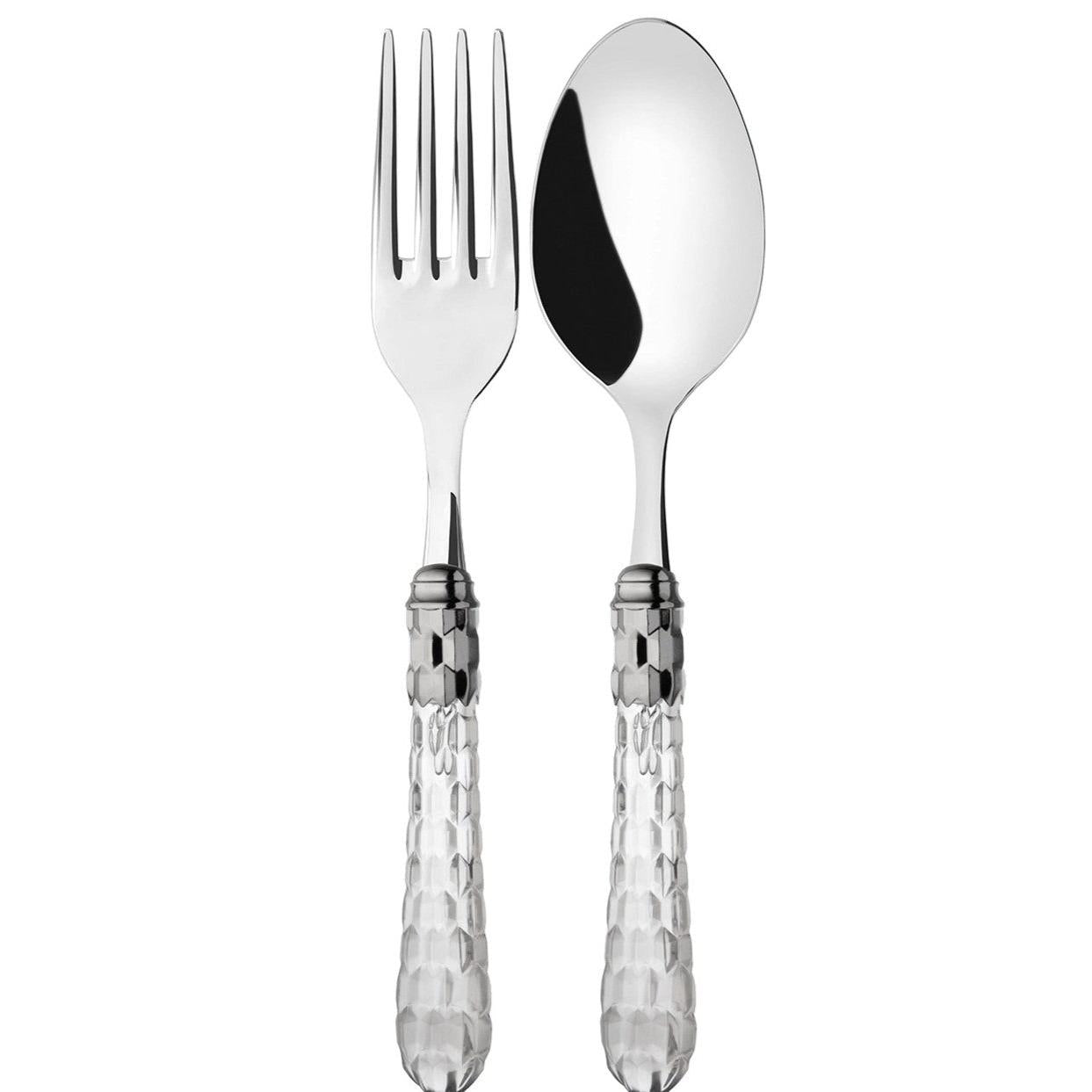 Cristallo Brilliant 2 Piece Serving Set, Crystal Clear — Casa Bugatti