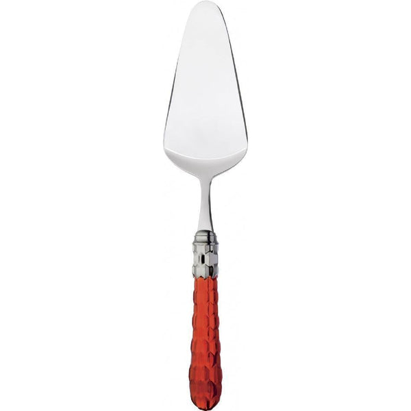 Cristallo Brilliant Cake Server - Red Clear-Casa Bugatti USA