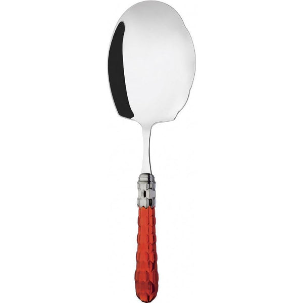 Cristallo Brilliant Kebab Serving Spoon - Red Clear
