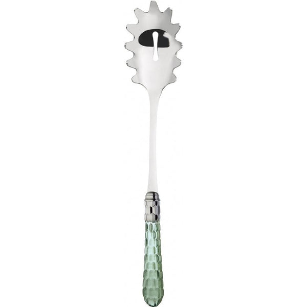 Cristallo Brilliant Pasta / Spaghetti Server - Green Clear