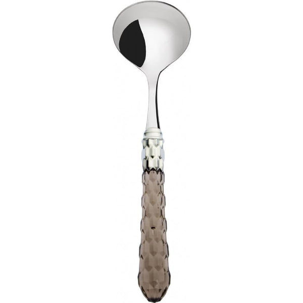 Cristallo Brilliant Sauce / Gravy Ladle - Tobacco Clear