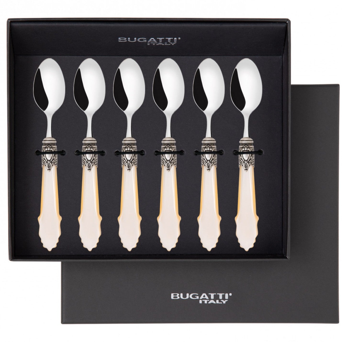 Eclat Antique Moka Spoon Set - Ivory-Casa Bugatti USA