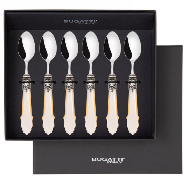 Eclat Antique Moka Spoon Set - Ivory-Casa Bugatti USA