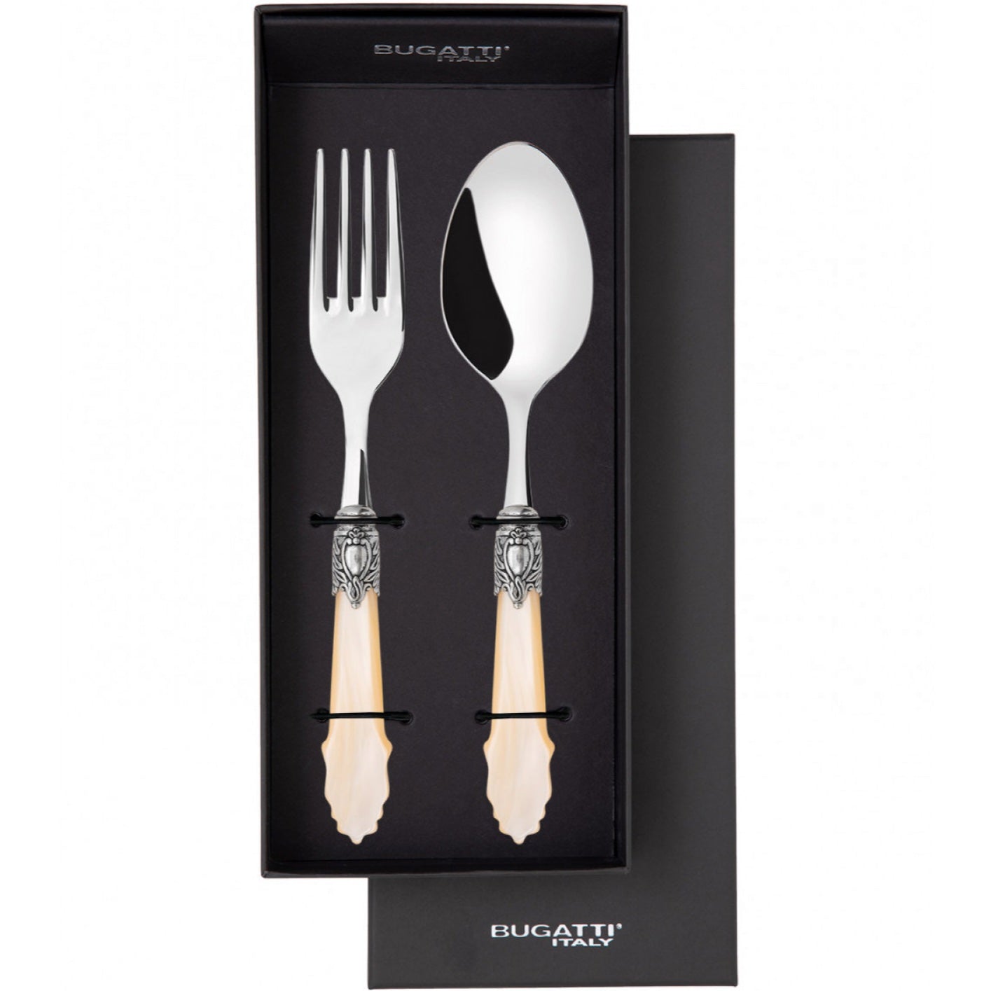 Eclat Antique 2 Piece Serving Set, Ivory — Casa Bugatti