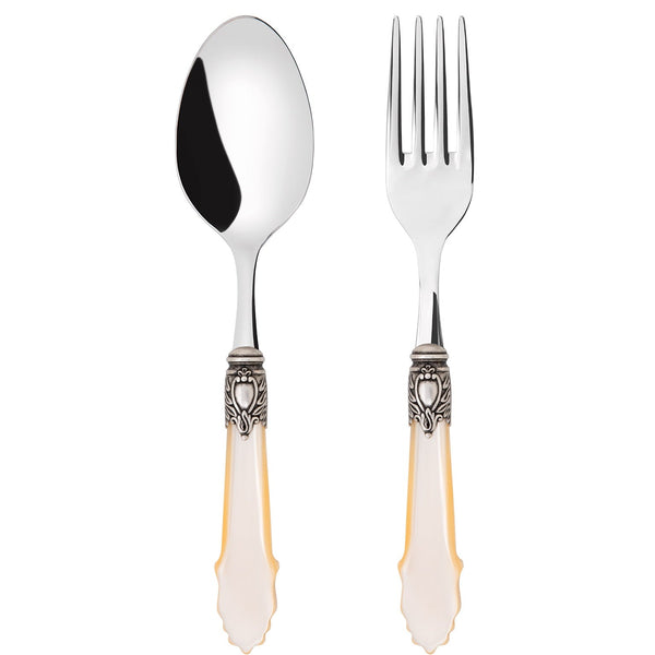 Eclat Antique 2 Piece Serving Set, Ivory — Casa Bugatti
