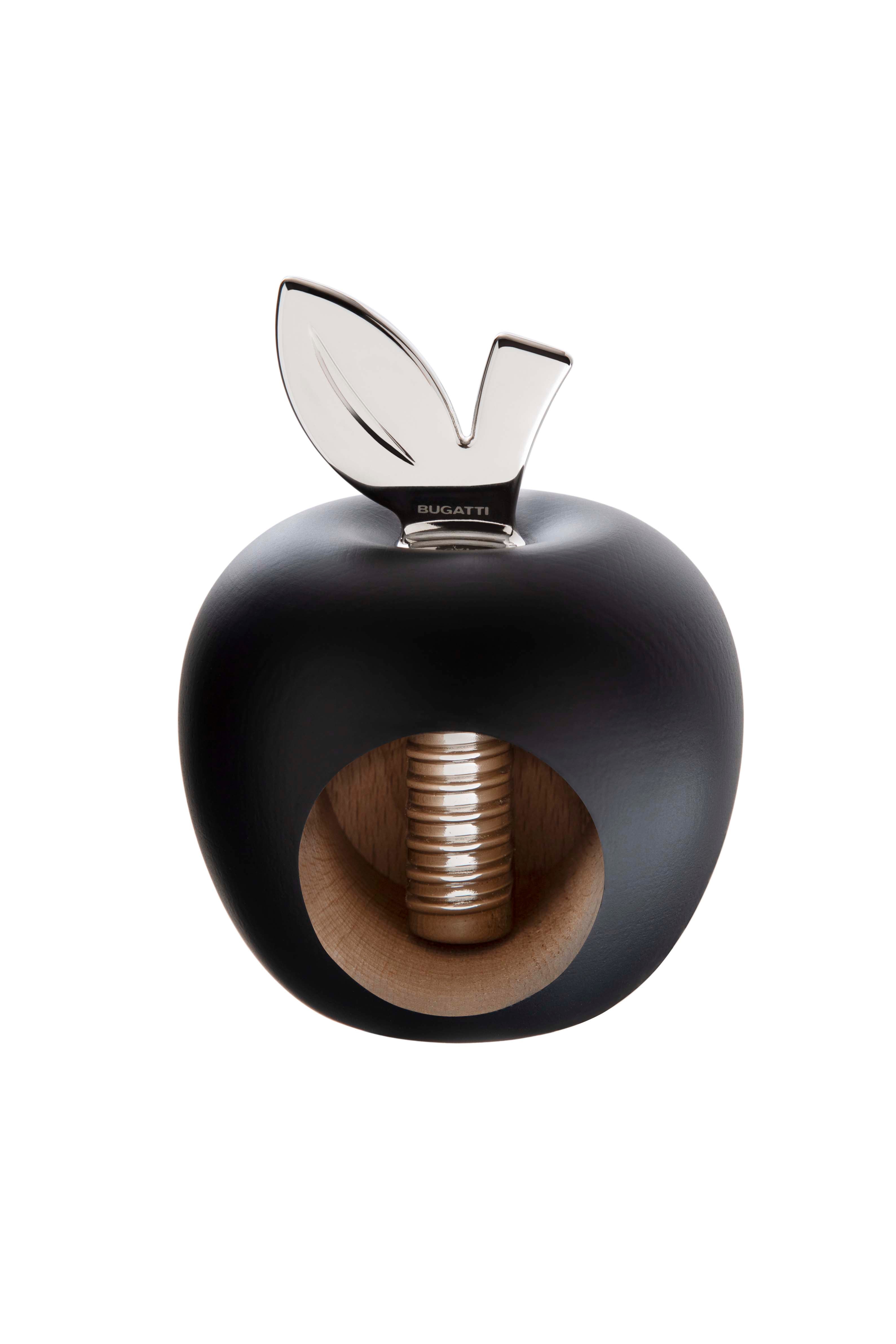 EDEN apple Nut Cracker black matte, silver leaf-Casa Bugatti USA
