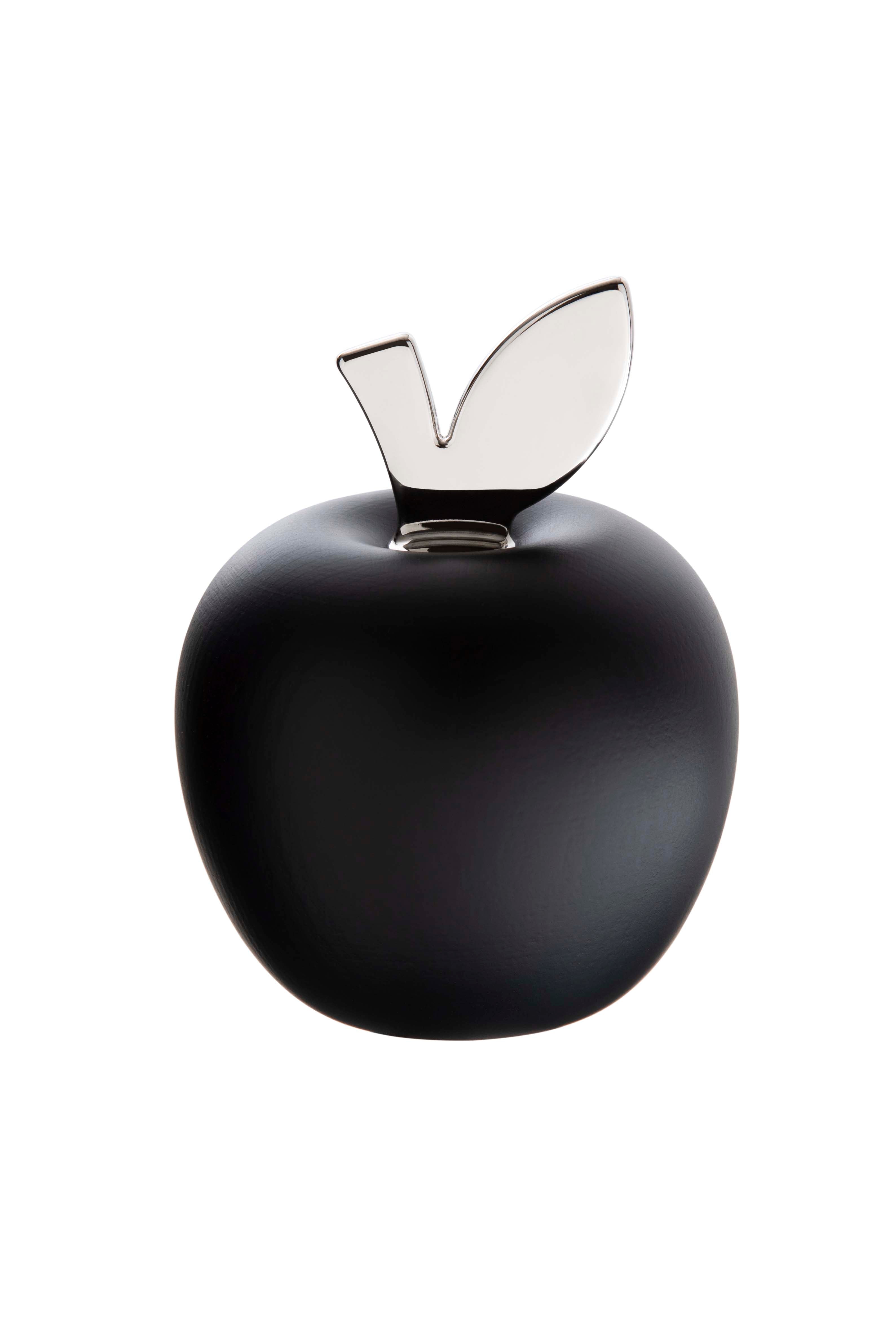 EDEN apple Nut Cracker black matte, silver leaf-Casa Bugatti USA