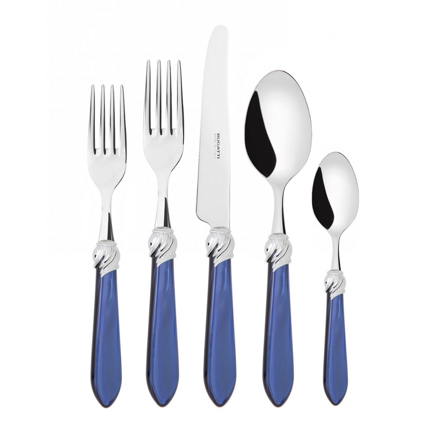 Falabella 5 Piece Place Setting - ROYAL BLUE-Casa Bugatti USA