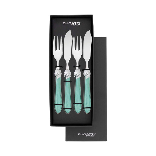 Falabella Brilliant 12 Piece Fish Set - Emerald Green