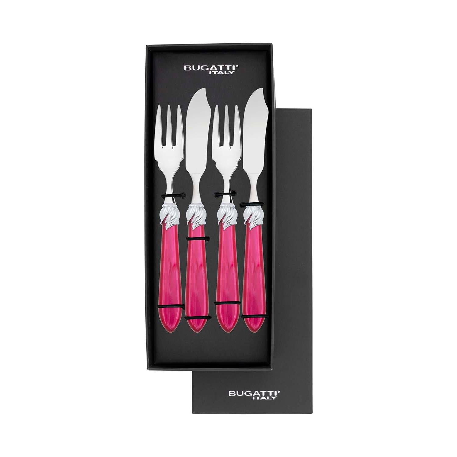 Falabella Brilliant 12 Piece Fish Set - raspberry