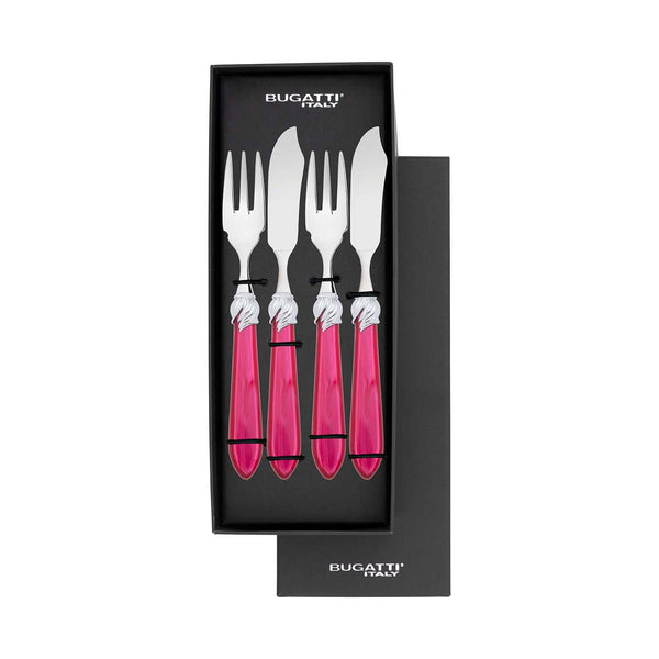 Falabella Brilliant 12 Piece Fish Set - Raspberry