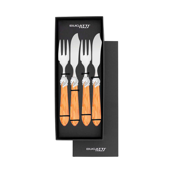 Falabella Brilliant 12 Piece Fish Set - Tangerine
