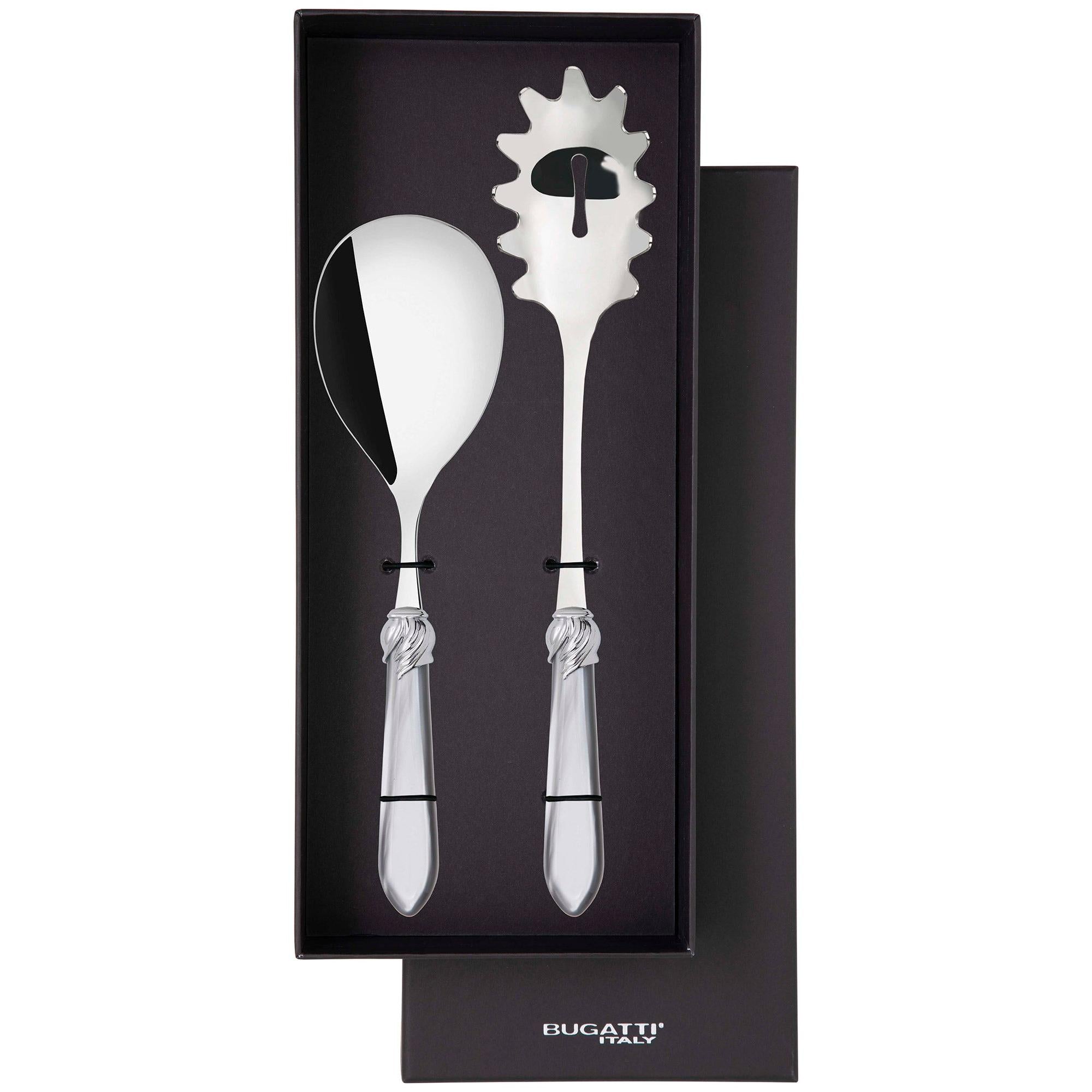 Falabella Brilliant 2 Piece Pasta Set in gift box - gray