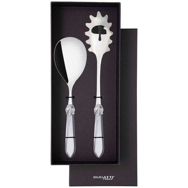 Falabella Brilliant 2 Piece Pasta Set in gift box - Gray