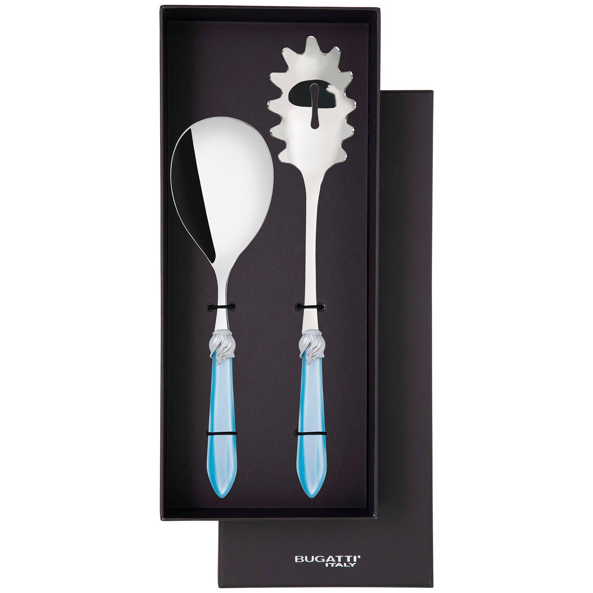 Falabella Brilliant 2 Piece Pasta Set in gift box - sky blue