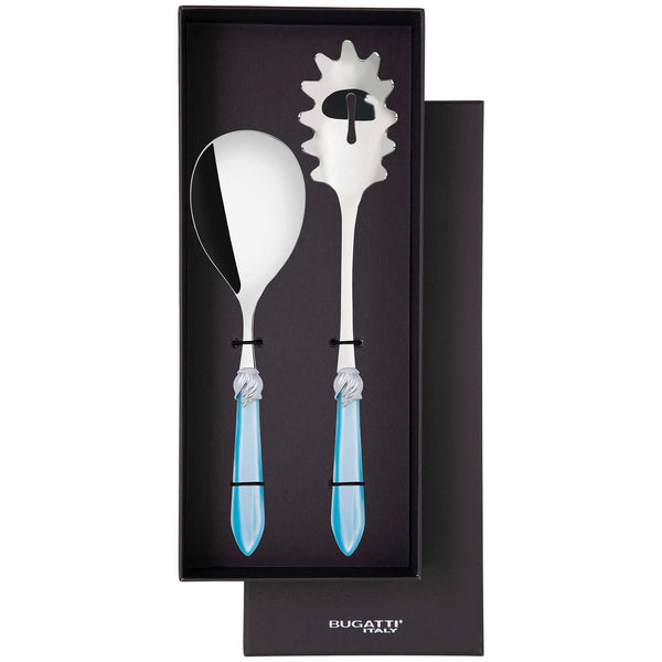 Falabella Brilliant 2 Piece Pasta Set in gift box - Sky Blue