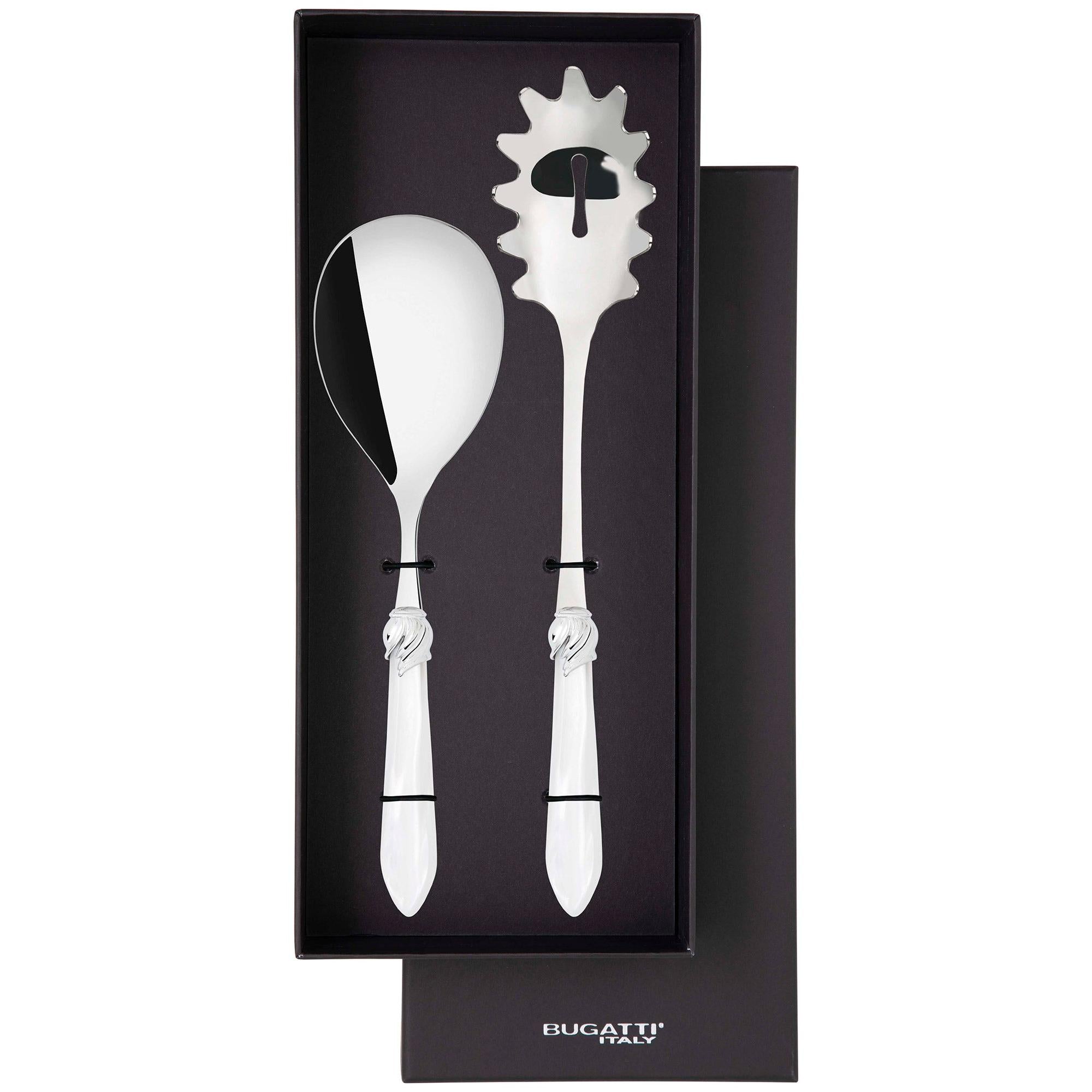 Falabella Brilliant 2 Piece Pasta Set in gift box - white