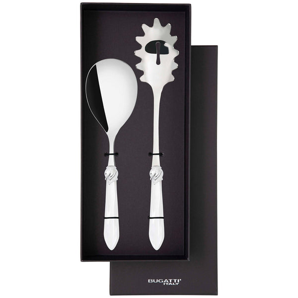 Falabella Brilliant 2 Piece Pasta Set in gift box - White