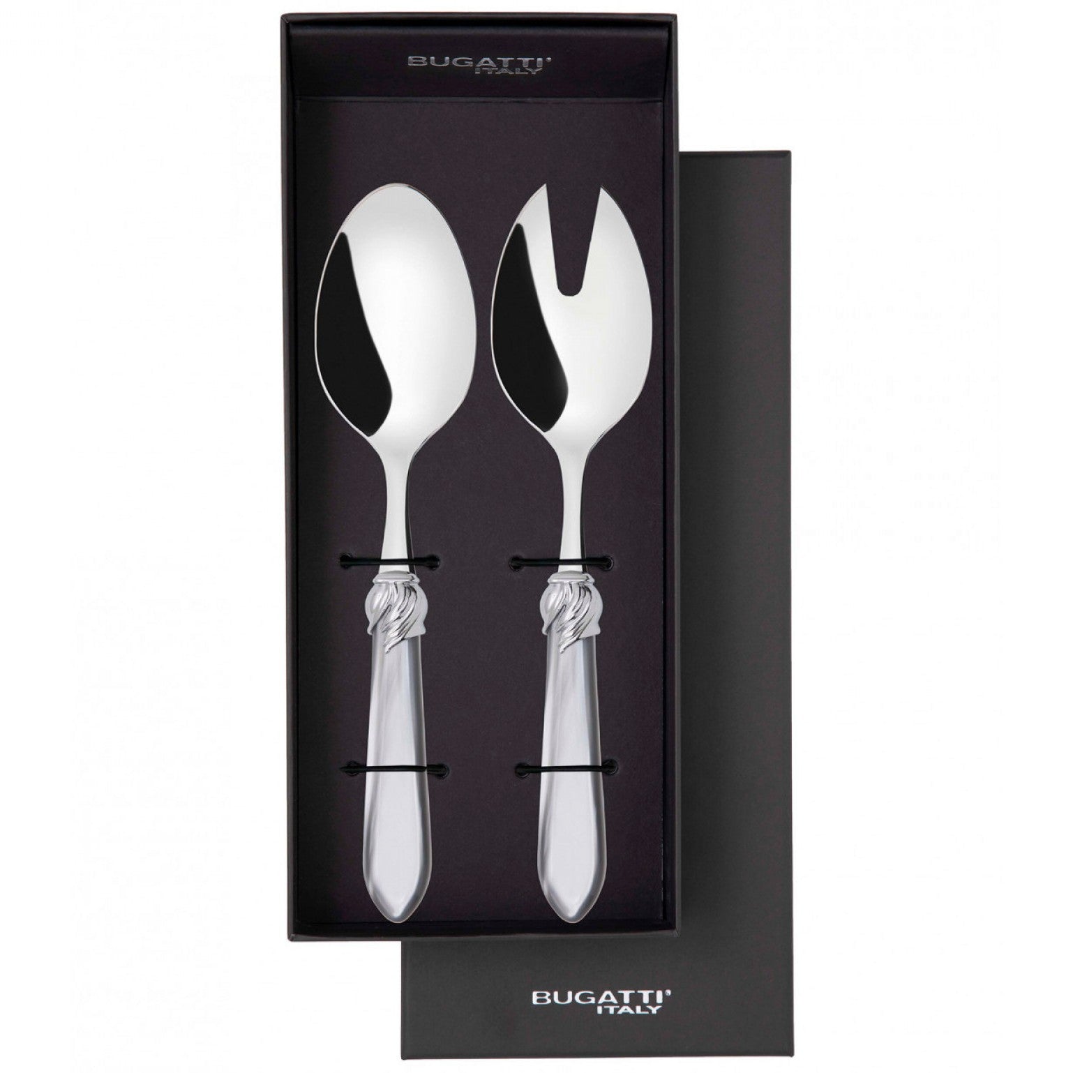 Falabella Brilliant 2 Piece Salad Servers - Gray