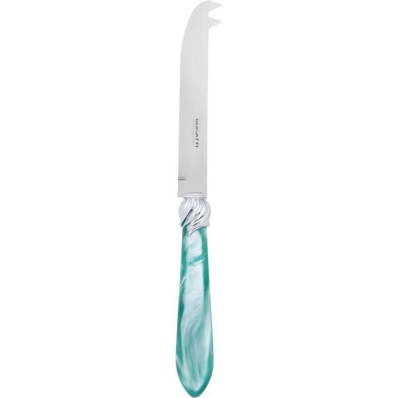 Falabella Brilliant 2 point "dear" cheese Knife - aqua