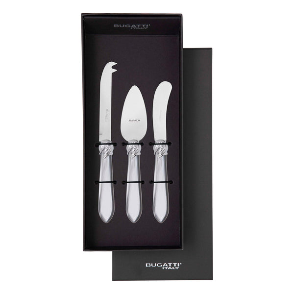 Falabella Brilliant 3 Piece Cheese Knife Set - Gray