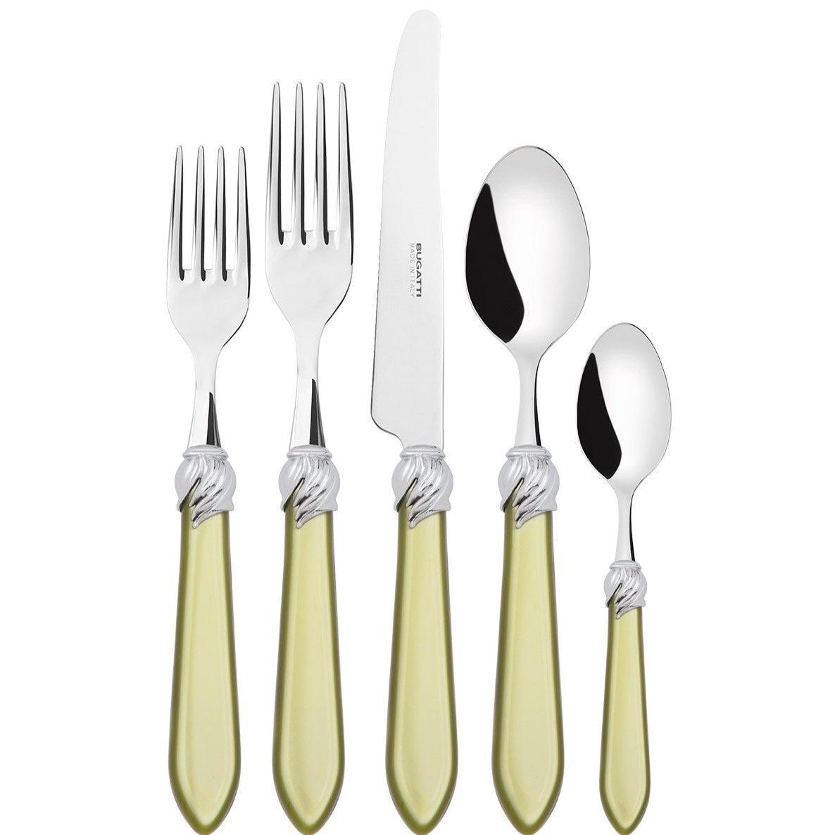Falabella Brilliant 5 Piece Place Setting chartreuse green