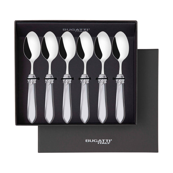 Falabella Brilliant 6 Piece Coffee Spoon Set in gift box - Gray