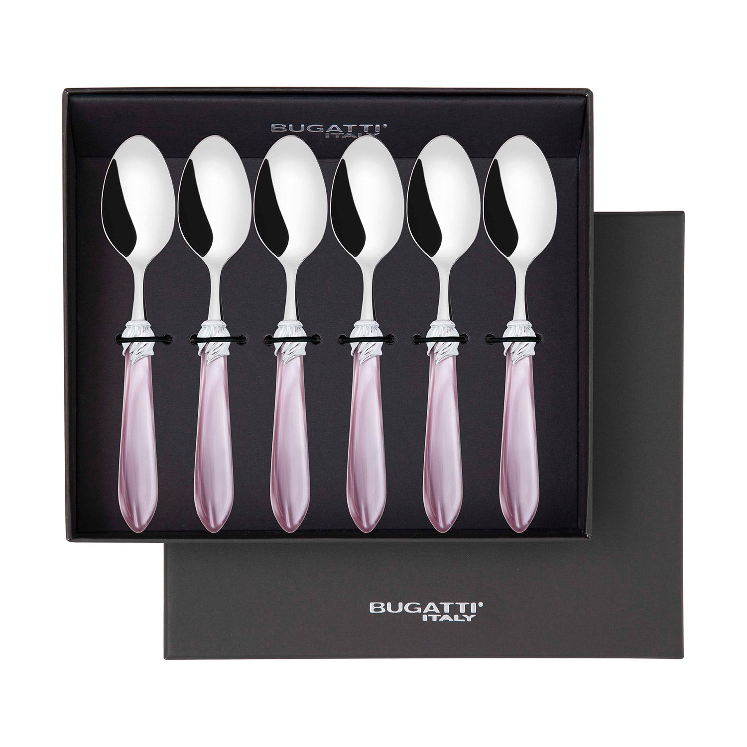 Falabella Brilliant 6 Piece Coffee Spoon Set in gift box - lilac