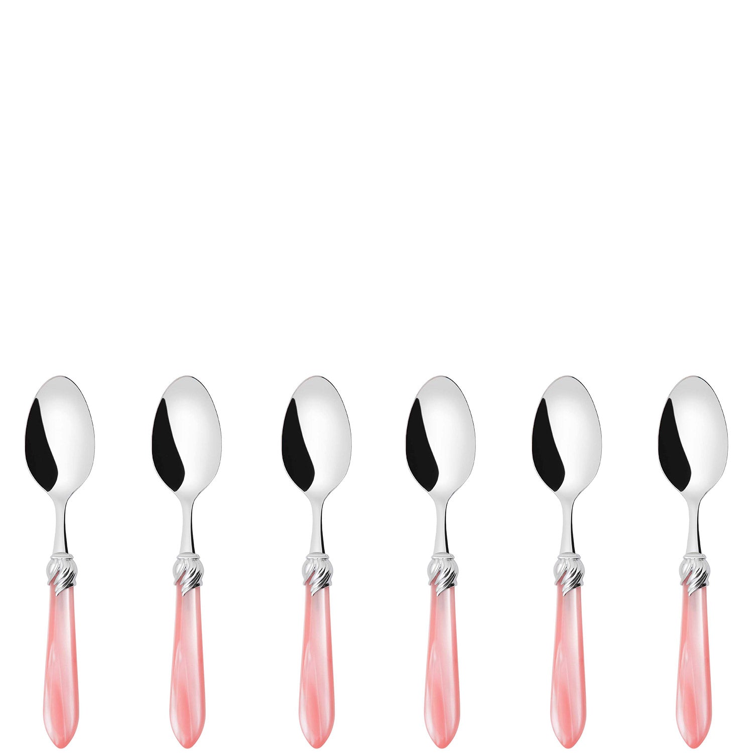 Falabella Brilliant 6 Piece Coffee Spoon Set in gift box - pink