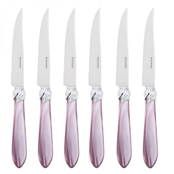 Falabella Brilliant 6 Piece Steak knife Set - Lilac