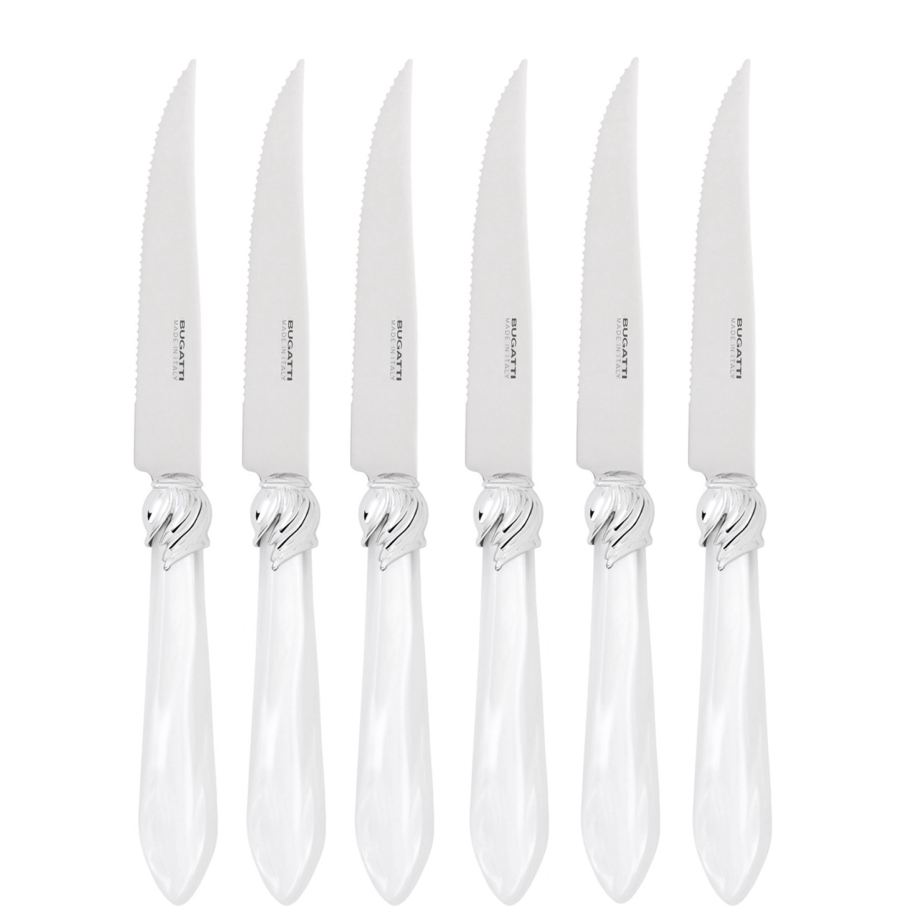 Falabella Steak Knives - WHITE-Casa Bugatti USA