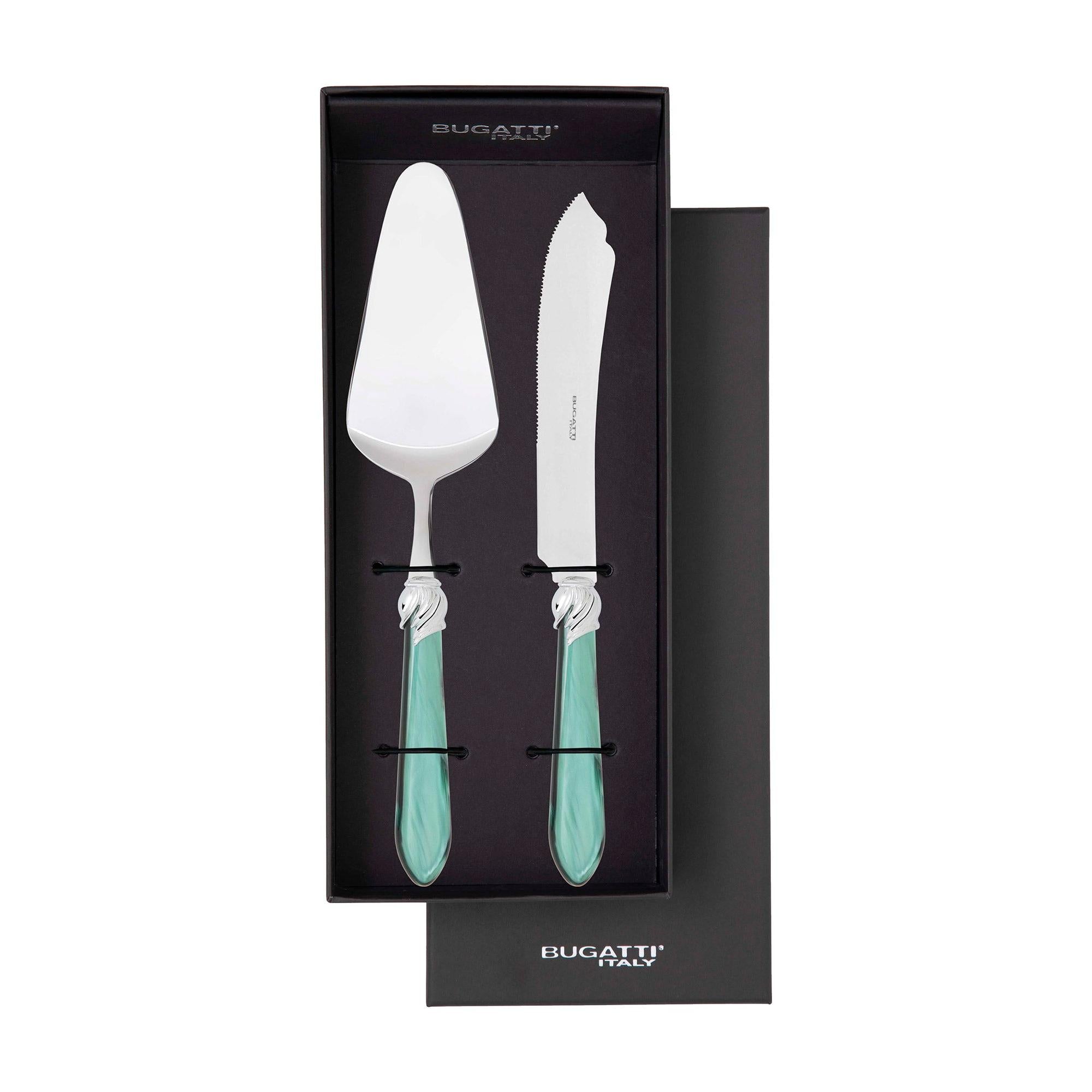Falabella Brilliant Cake Server in gift box - green
