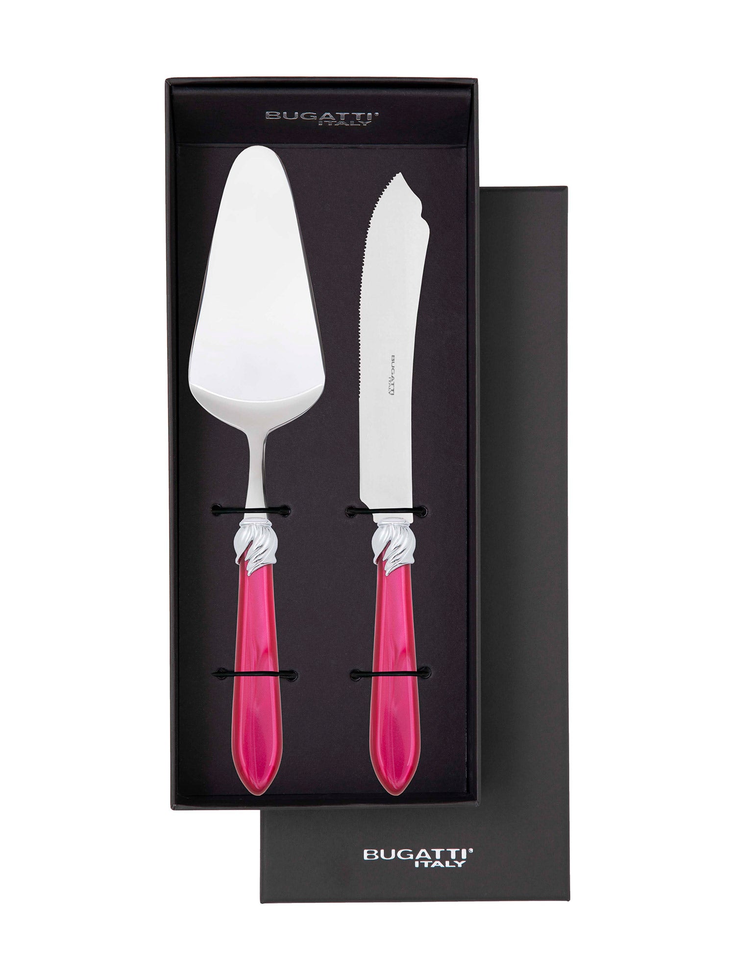 Falabella Brilliant Cake Server in gift box - raspberry