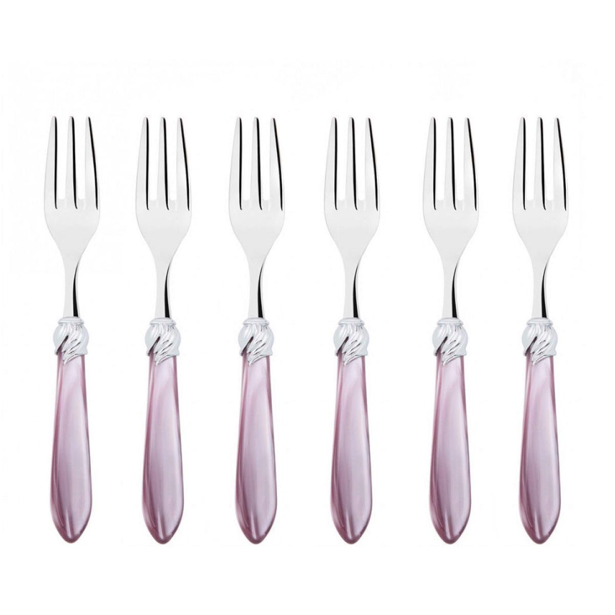 Falabella Brilliant Cocktail / Cake Fork Set in gift box - Lilac-Casa Bugatti USA