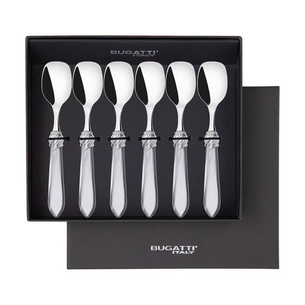 Falabella Brilliant Ice Cream Spoons Set in gift box - Gray
