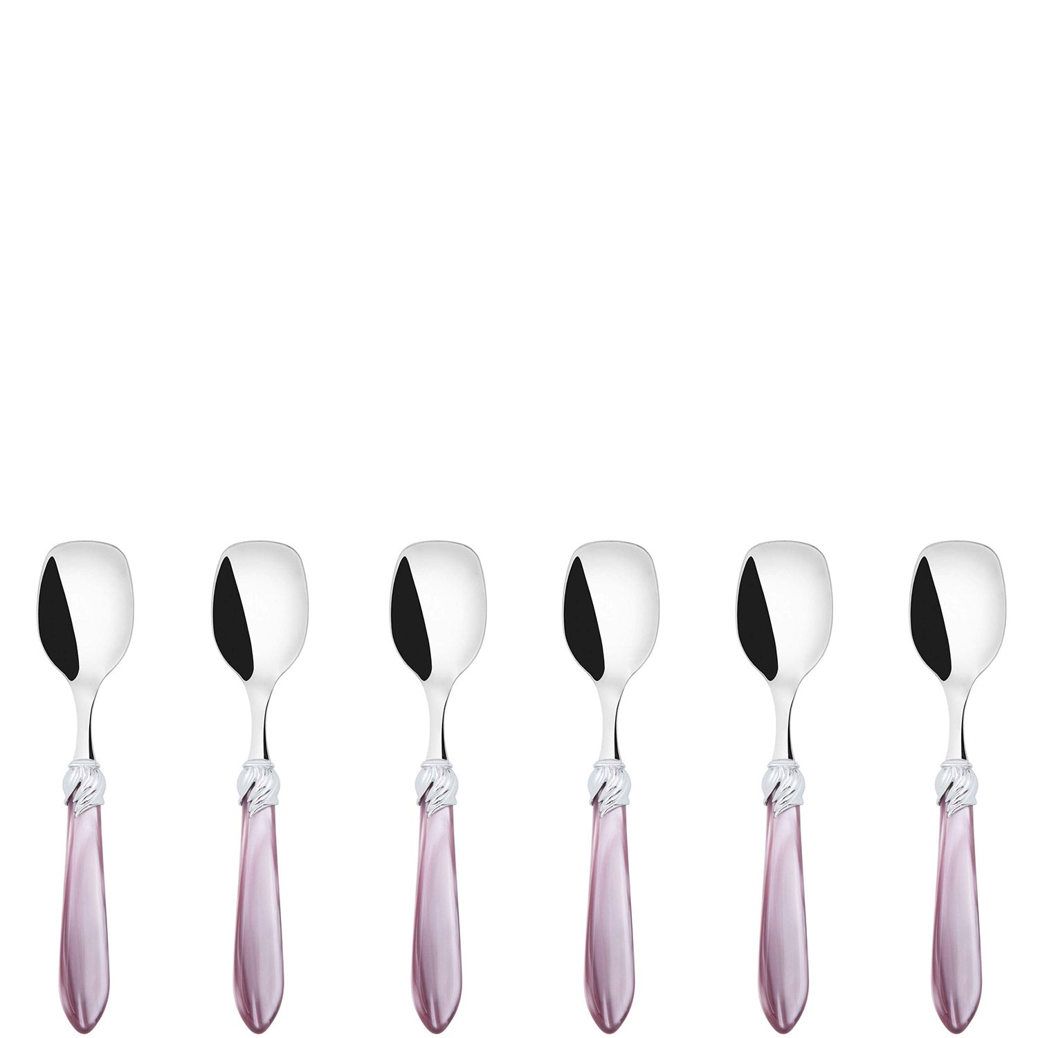 Falabella Brilliant Ice Cream Spoons Set in gift box - lilac
