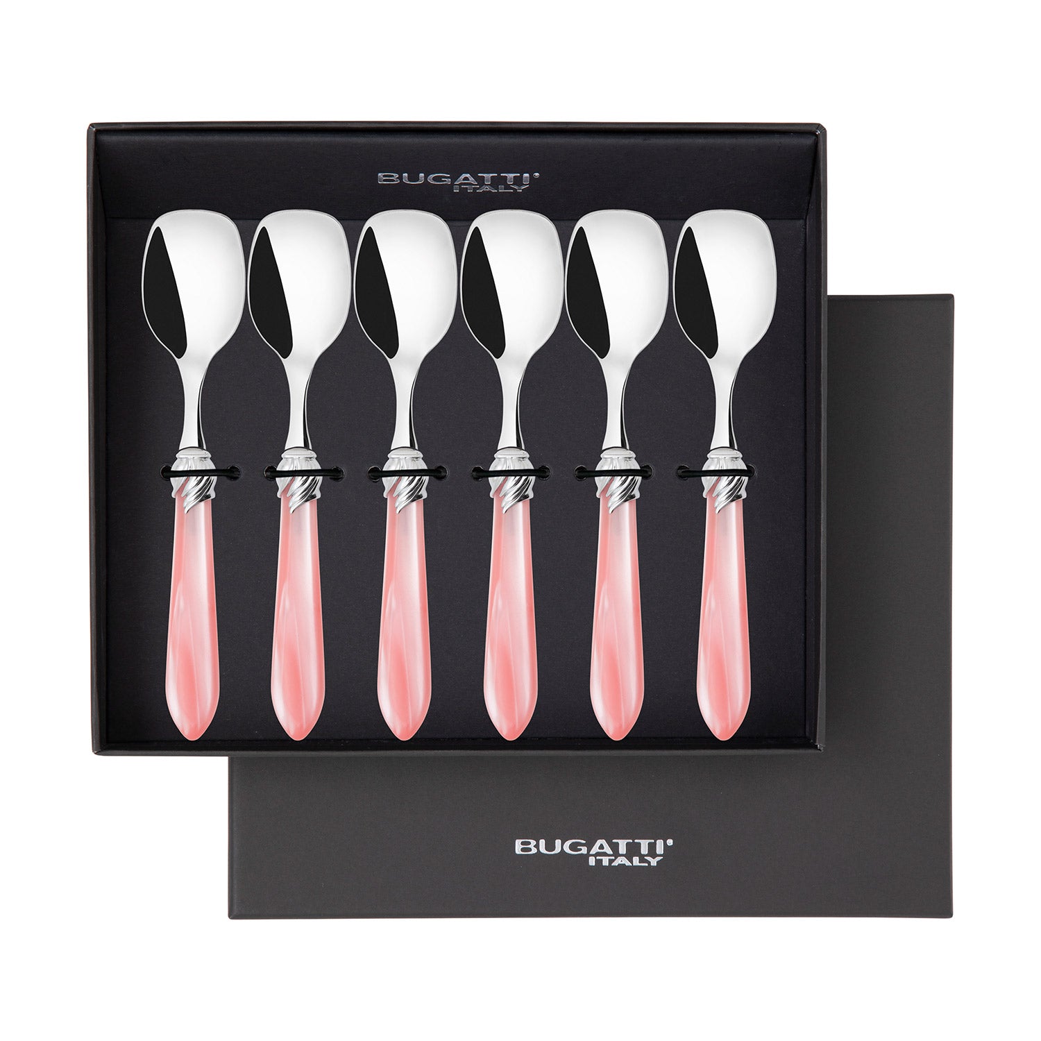 Falabella Brilliant Ice Cream Spoons Set in gift box - pink