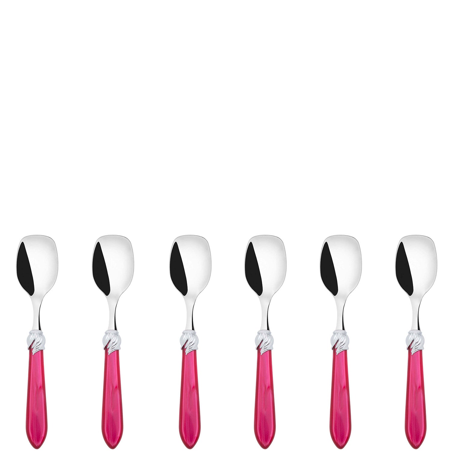 Falabella Brilliant Ice Cream Spoons Set in gift box - raspberry