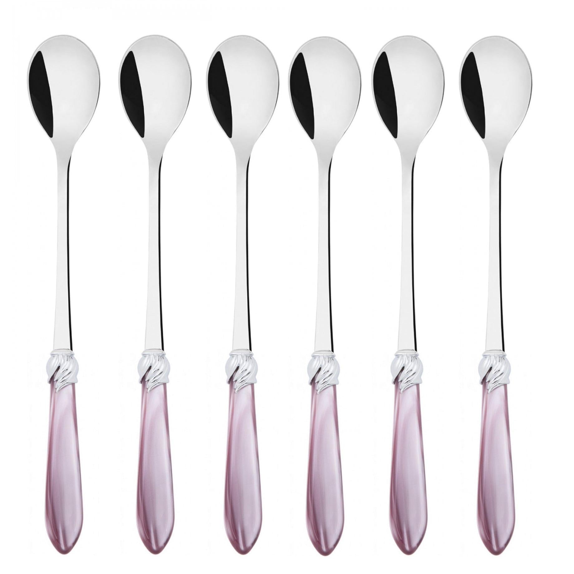 Falabella Brilliant Ice Tea / Cocktail Spoon Set - lilac