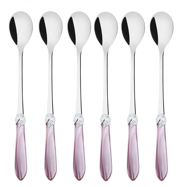 Falabella Brilliant Ice Tea / Cocktail Spoon Set - Lilac