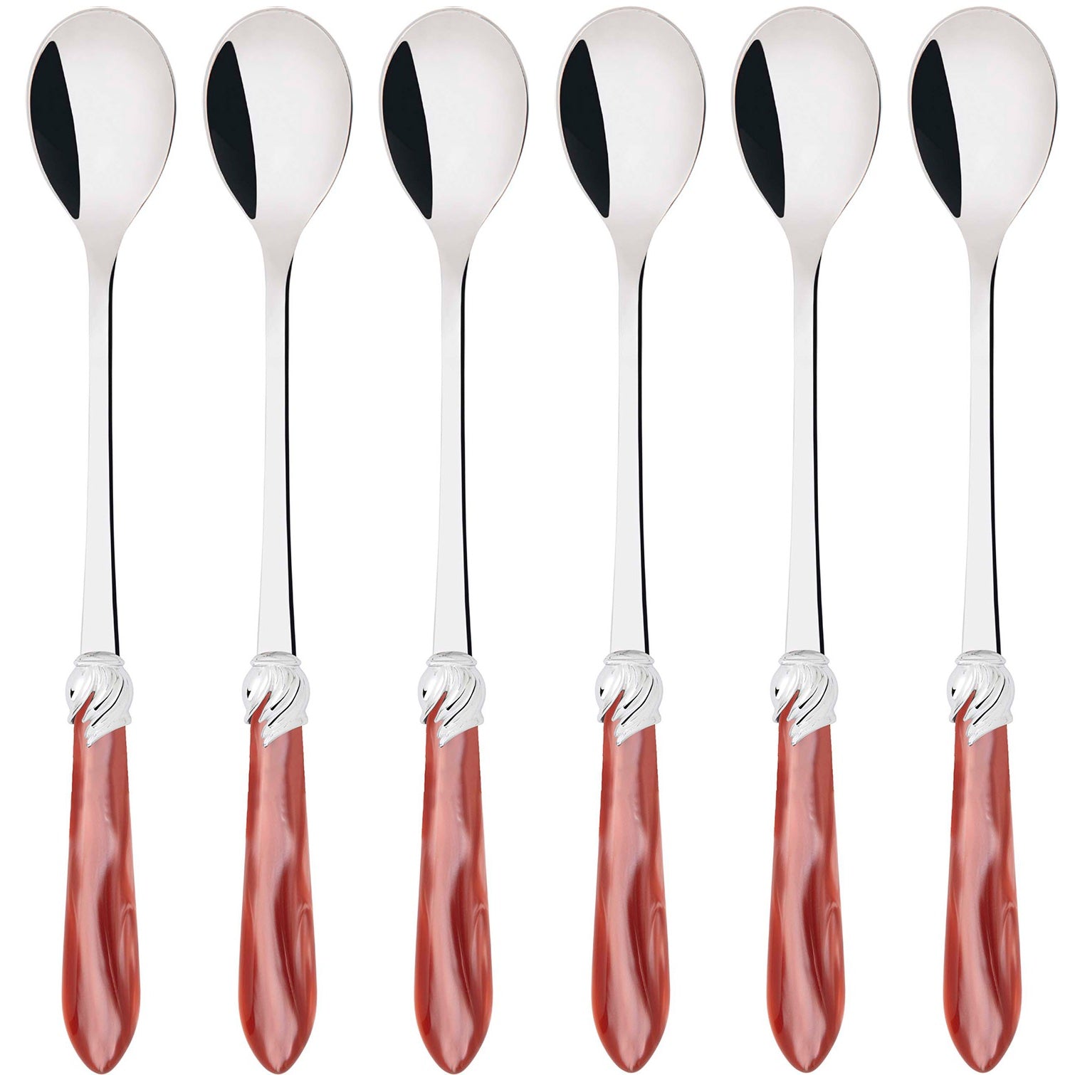 Falabella Brilliant Ice Tea / Cocktail Spoon Set - Rust